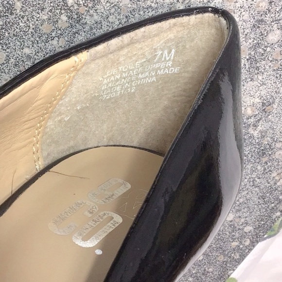 🖤 Nine & Co. JEtoile Black Faux Patent Round Toe Classic Heels Sz.9 - Picture 2 of 5